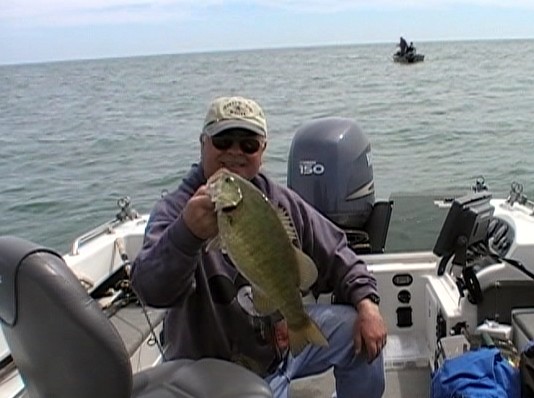 Smallie from Brett's Channel: John and Fran in background